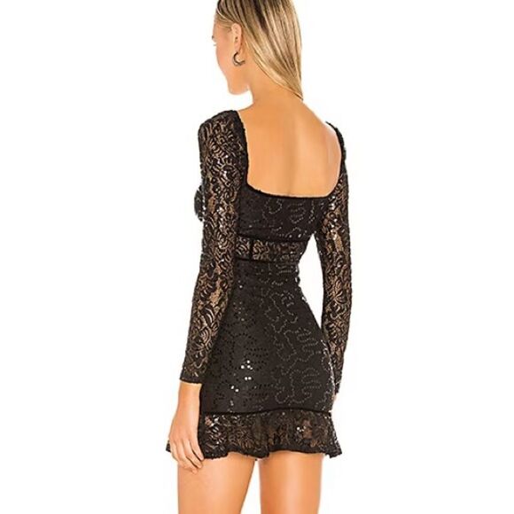 NWT Lovers and Friends Revolve Penelope Black Cocktail Dress Sz XL Host Pick - Picture 2 of 10